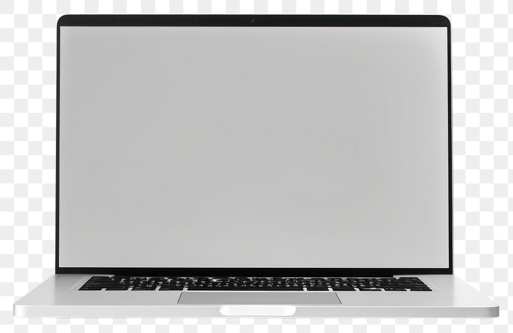 PNG Laptop computer screen white background. AI generated Image by rawpixel.