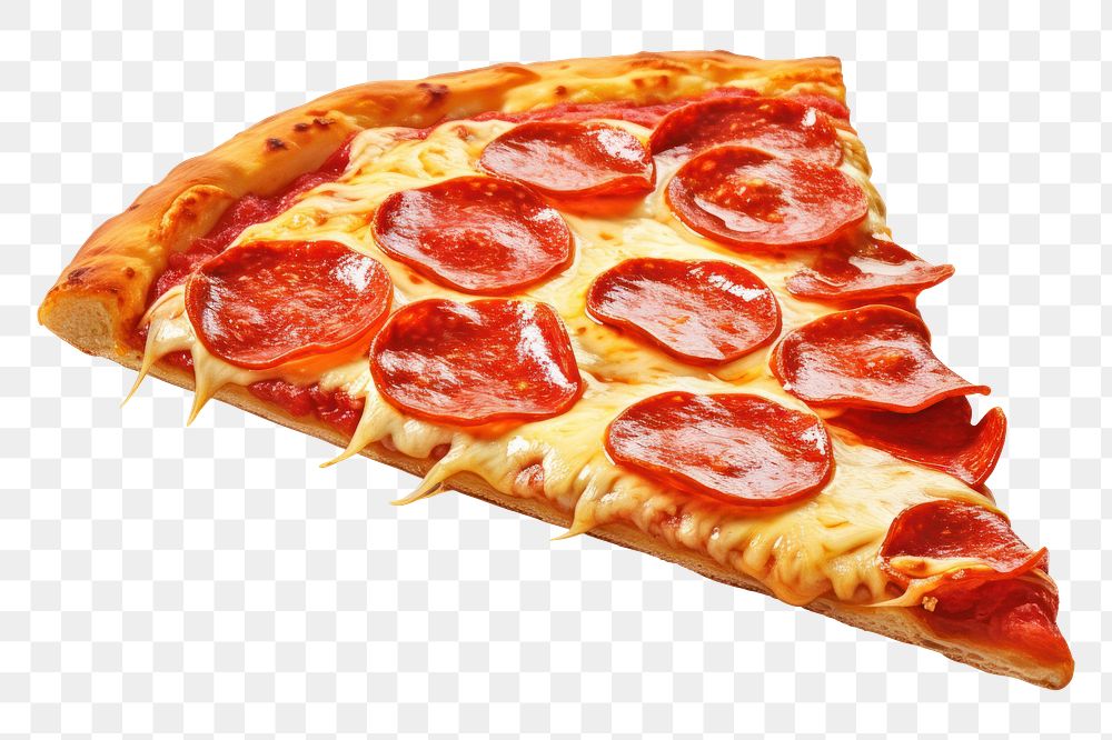 PNG Pizza pepperoni cheese slice. AI generated Image by rawpixel.