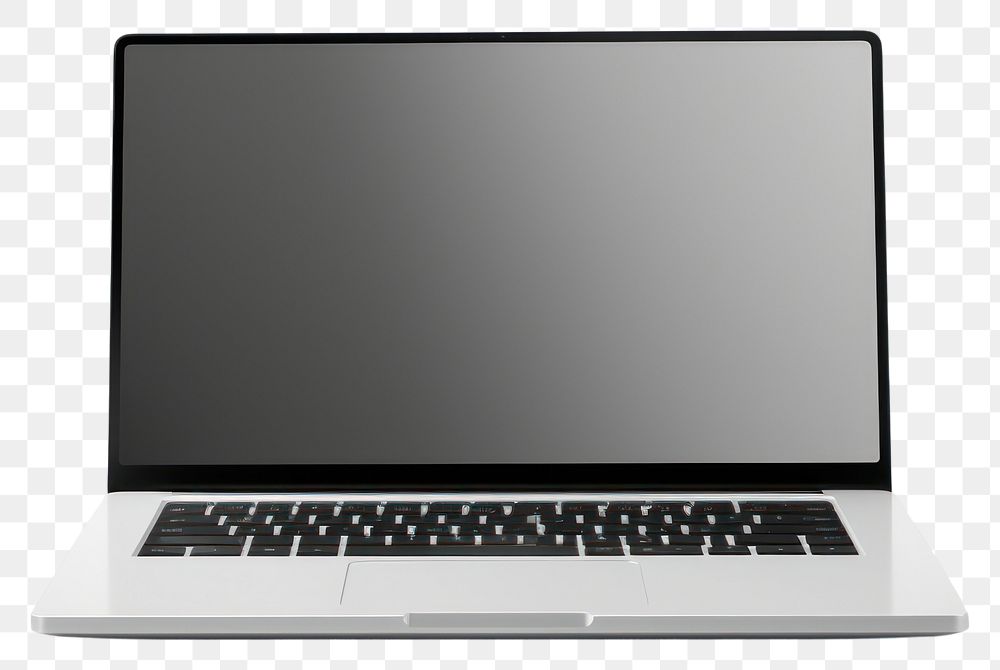 PNG Laptop computer screen white background. AI generated Image by rawpixel.