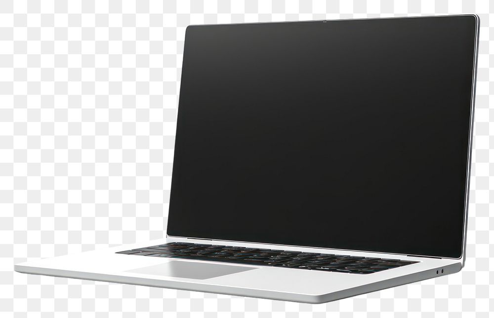 PNG Laptop computer screen white background. AI generated Image by rawpixel.