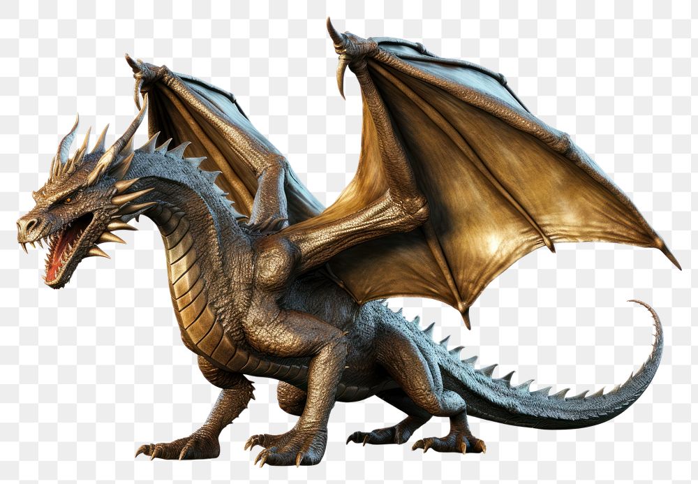 PNG Dragon dinosaur reptile animal. AI generated Image by rawpixel.
