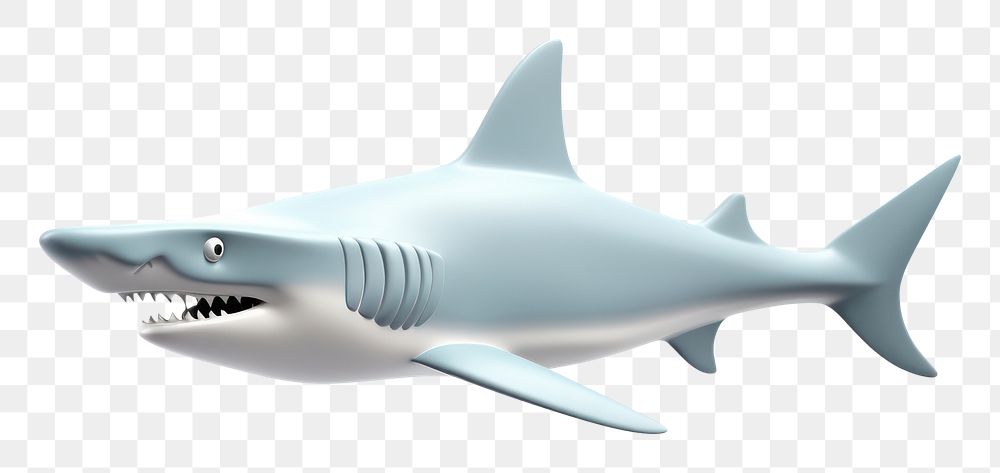 PNG Hammerhead shark animal fish white background. AI generated Image by rawpixel.
