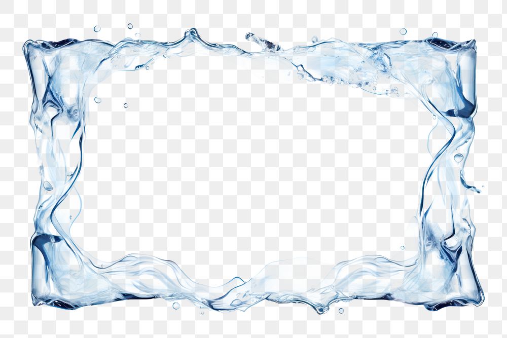PNG Water frame backgrounds water white background. AI generated Image by rawpixel.
