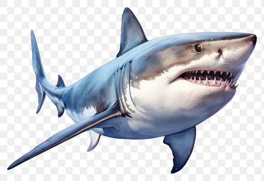 PNG Shark animal fish underwater. AI generated Image by rawpixel.