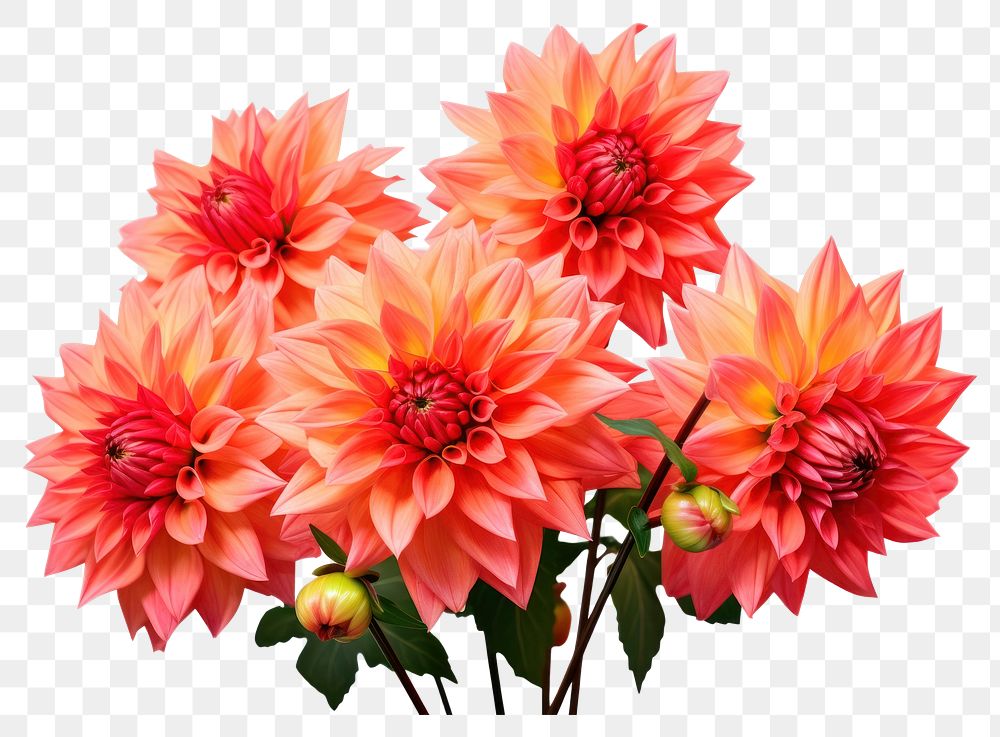 PNG Bouquet Dahlia dahlia flower plant. AI generated Image by rawpixel.