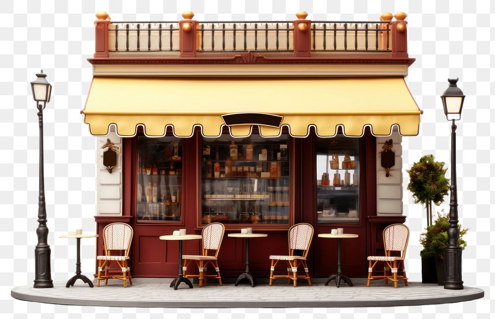 PNG Restaurant furniture awning chair. AI generated Image by rawpixel.