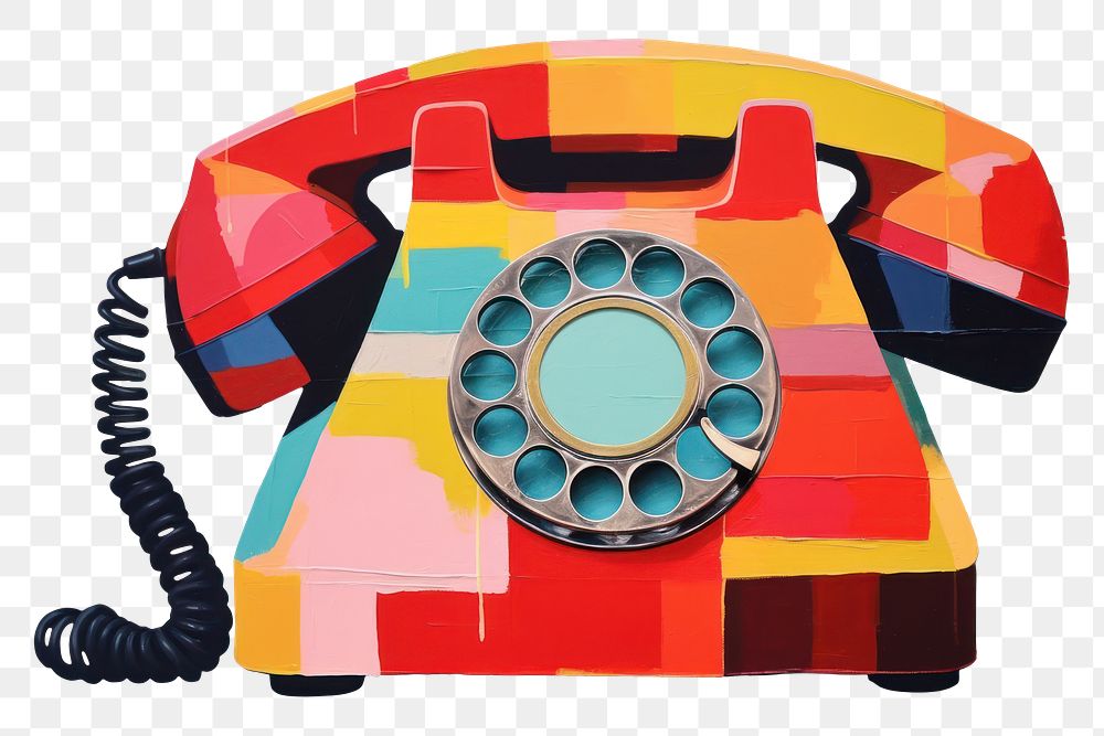 PNG  Vintage phone art electronics technology. AI generated Image by rawpixel.