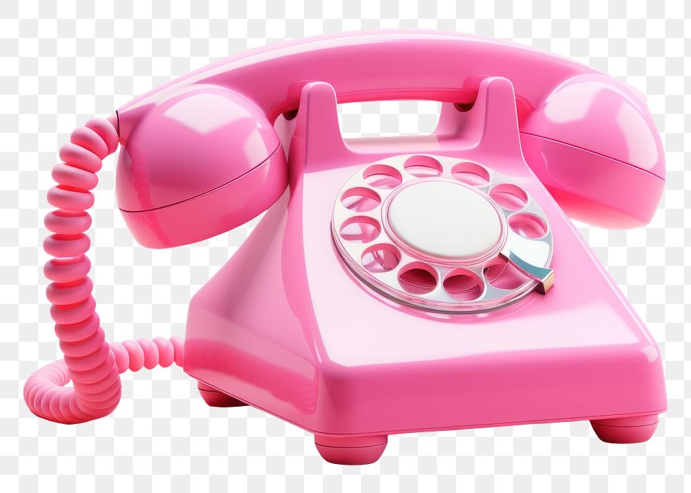 PNG  Pink phone electronics technology telephone. AI generated Image by rawpixel.