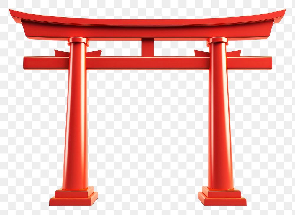 PNG Japanese torii gate white background spirituality. AI generated Image by rawpixel.