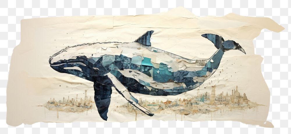 PNG  Whale drawing animal sketch. AI generated Image by rawpixel.