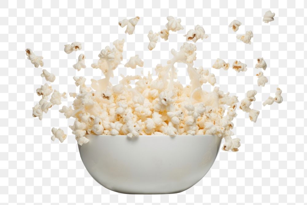 PNG  Pop corn popcorn white food. AI generated Image by rawpixel.