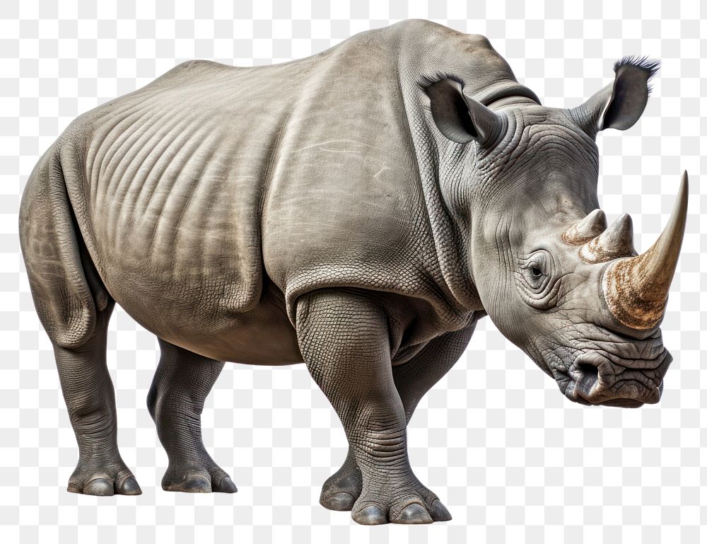 PNG  Rhinoceros wildlife animal mammal. AI generated Image by rawpixel.