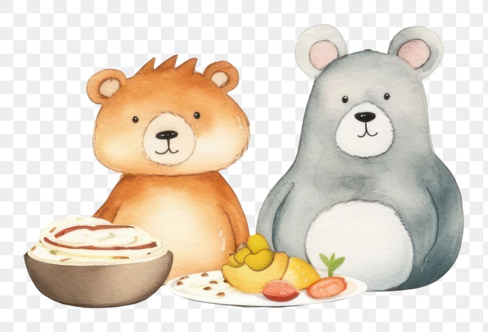 PNG Cute animals cartoon mammal food. 