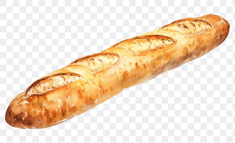 PNG Baguette baguette bread food. AI generated Image by rawpixel.