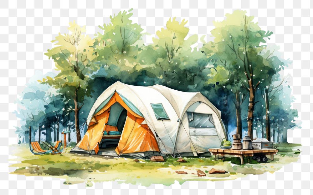 PNG Camping camping outdoors nature. AI generated Image by rawpixel.