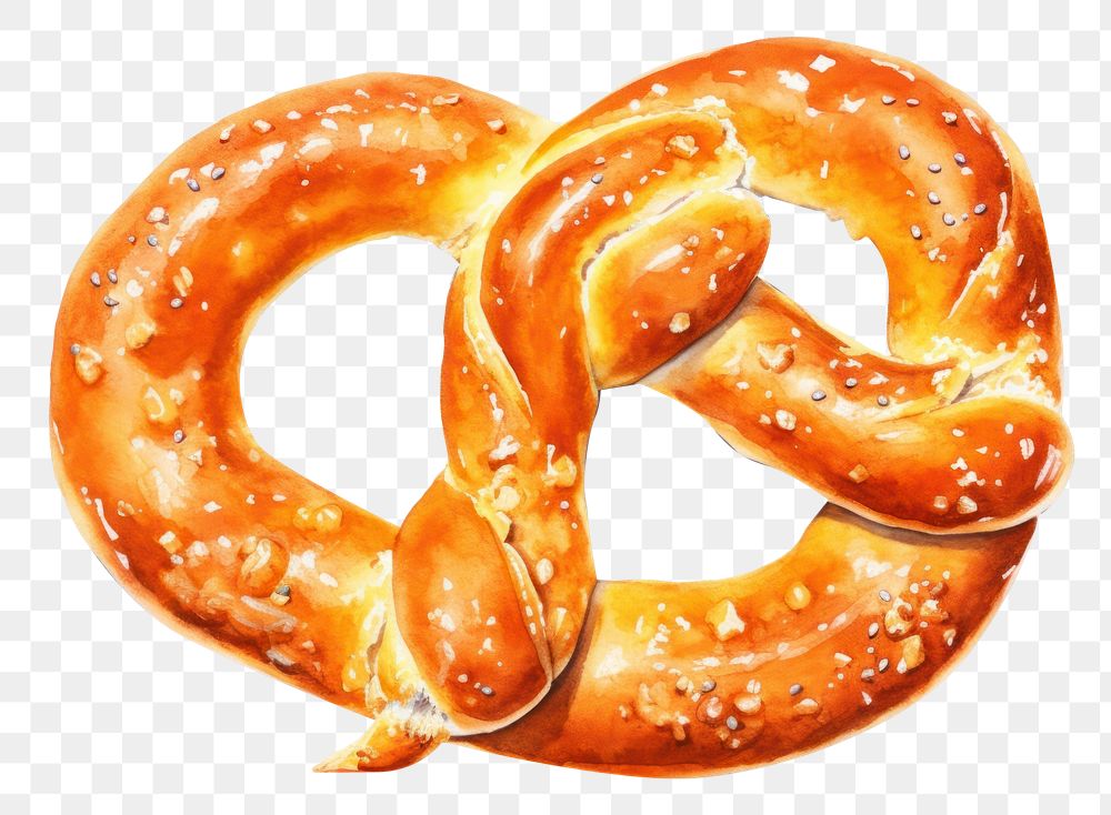 PNG Pretzel pretzel food freshness. AI generated Image by rawpixel.