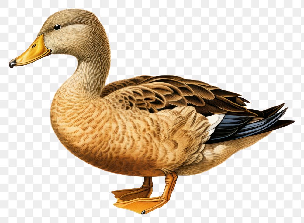 PNG  Duck animal goose bird. AI generated Image by rawpixel.