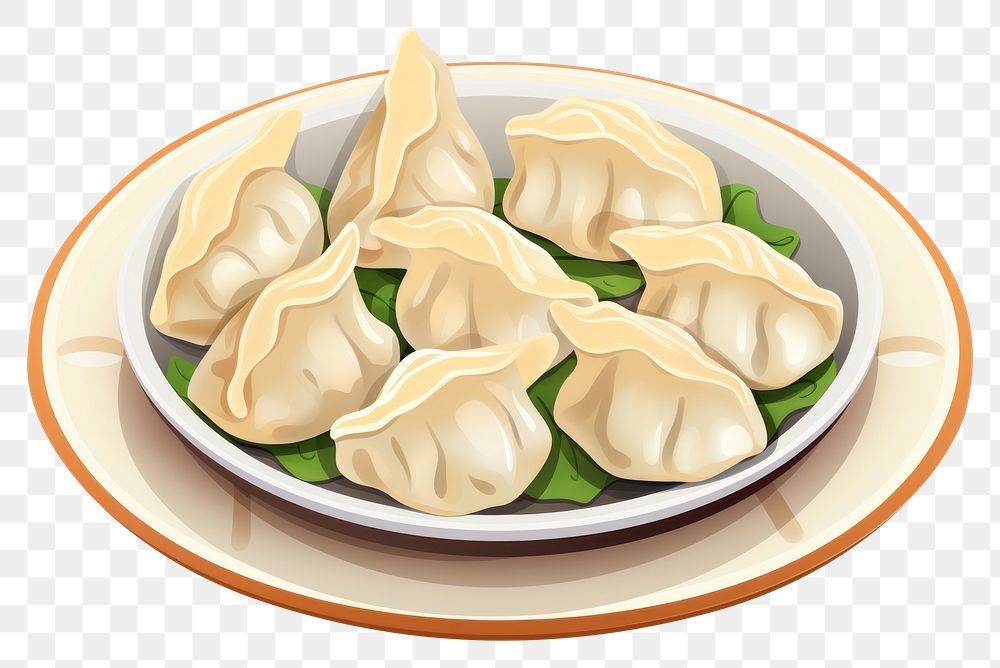 PNG Dumplings plate food | Free PNG - rawpixel