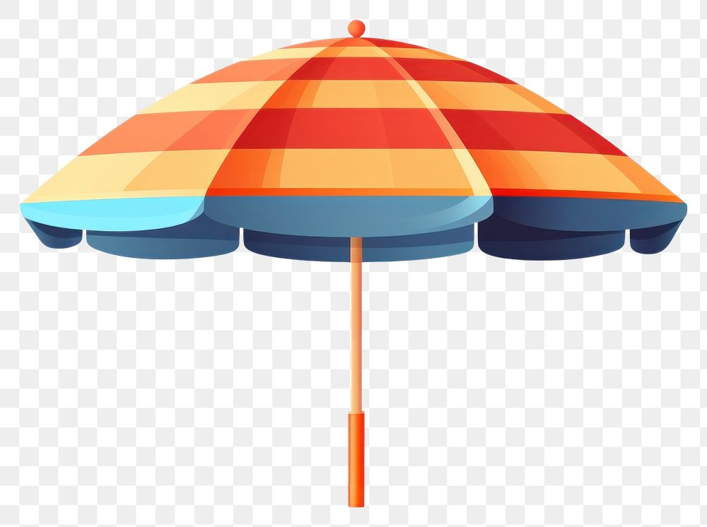 PNG  Beach umbrella cartoon white background architecture. AI generated Image by rawpixel.