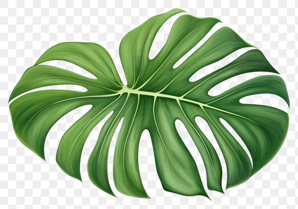 PNG Monstera leaf plant white background chandelier. AI generated Image by rawpixel.