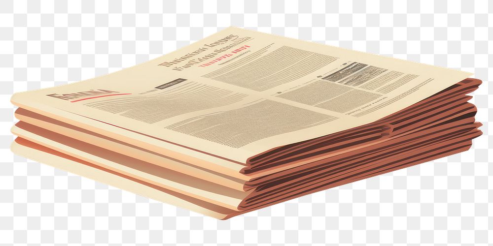 PNG Newspaper text publication document. 