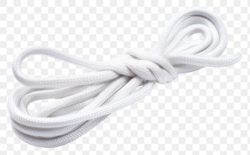 PNG Knot white shoelace rope white background strength. AI generated Image by rawpixel.
