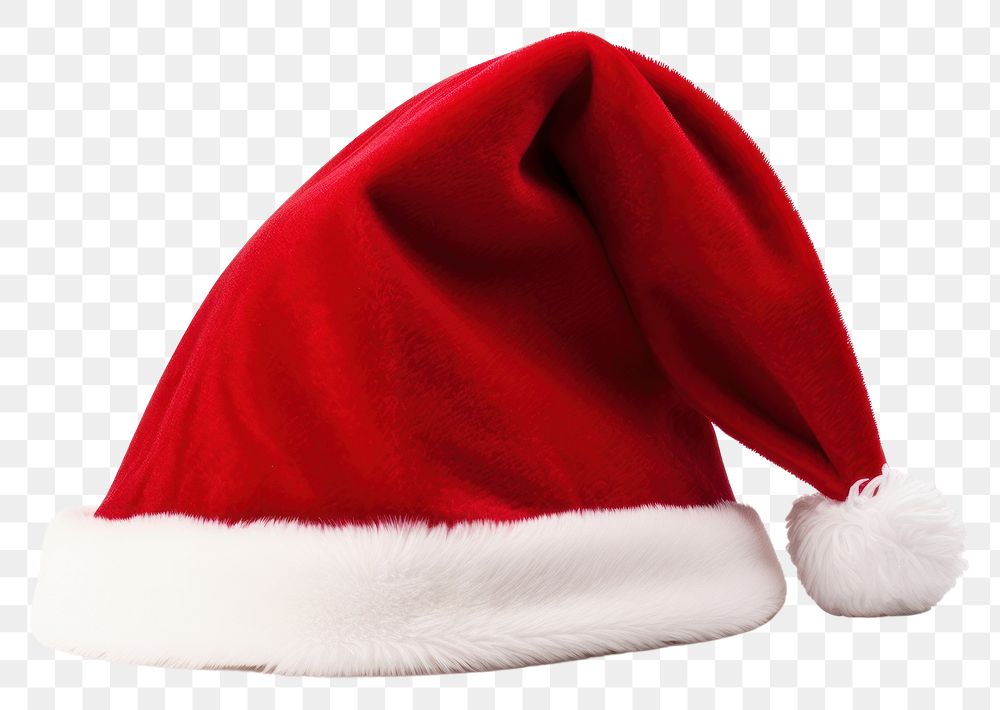 PNG Santa hat white white background celebration