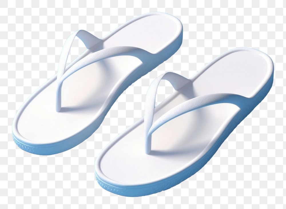 PNG White flipflop mockup flip-flops footwear clothing. AI generated Image by rawpixel.