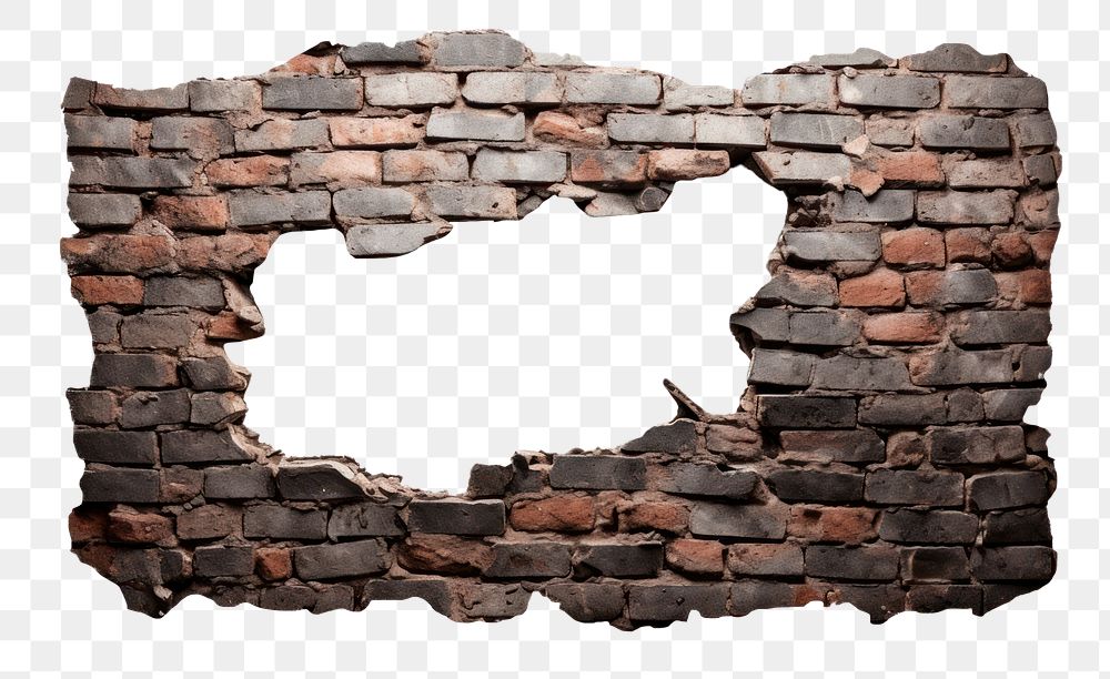 PNG Brick wall backgrounds white background deterioration