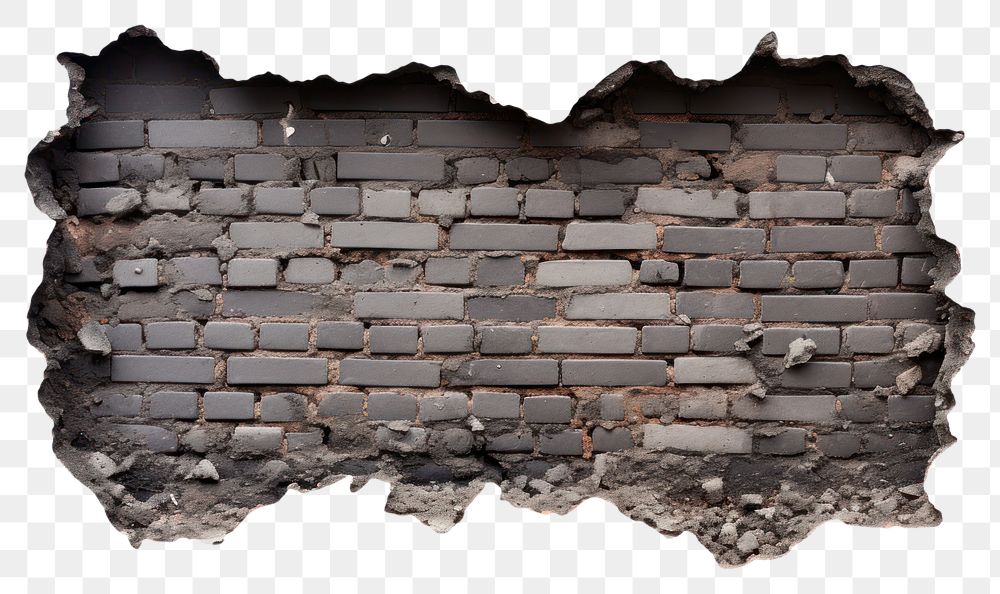 PNG Brick wall backgrounds black white background. AI generated Image by rawpixel.