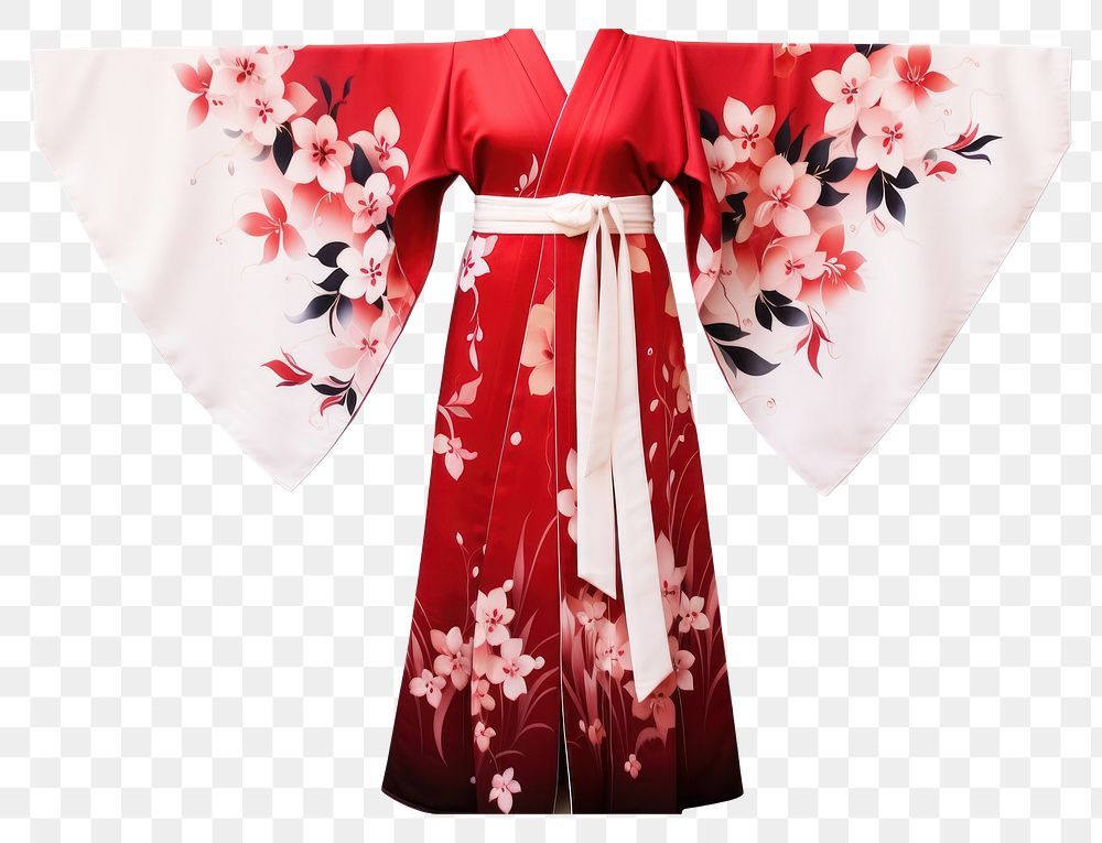 PNG Traditional kimono fashion dress robe. AI generated Image by rawpixel.