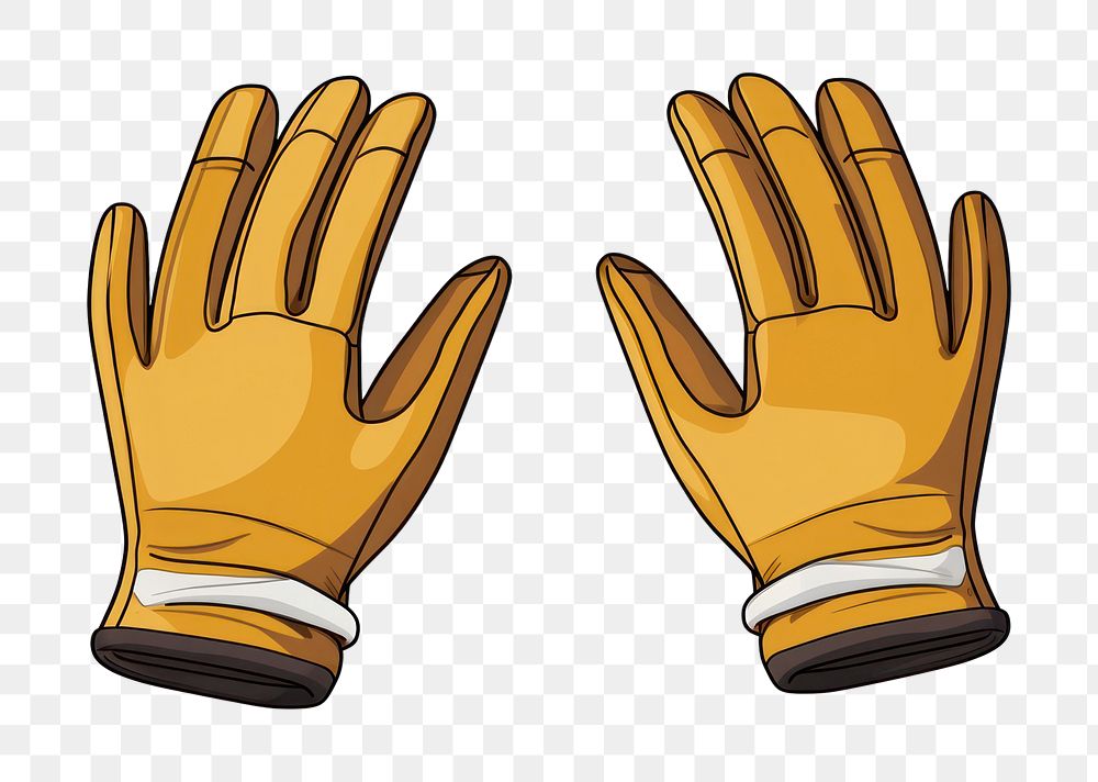 PNG Gloves white background protection clothing. AI generated Image by rawpixel.
