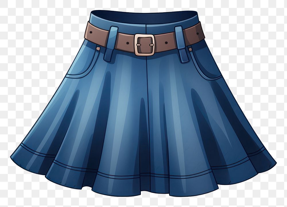 PNG Denim skirt miniskirt white background footwear. AI generated Image by rawpixel.