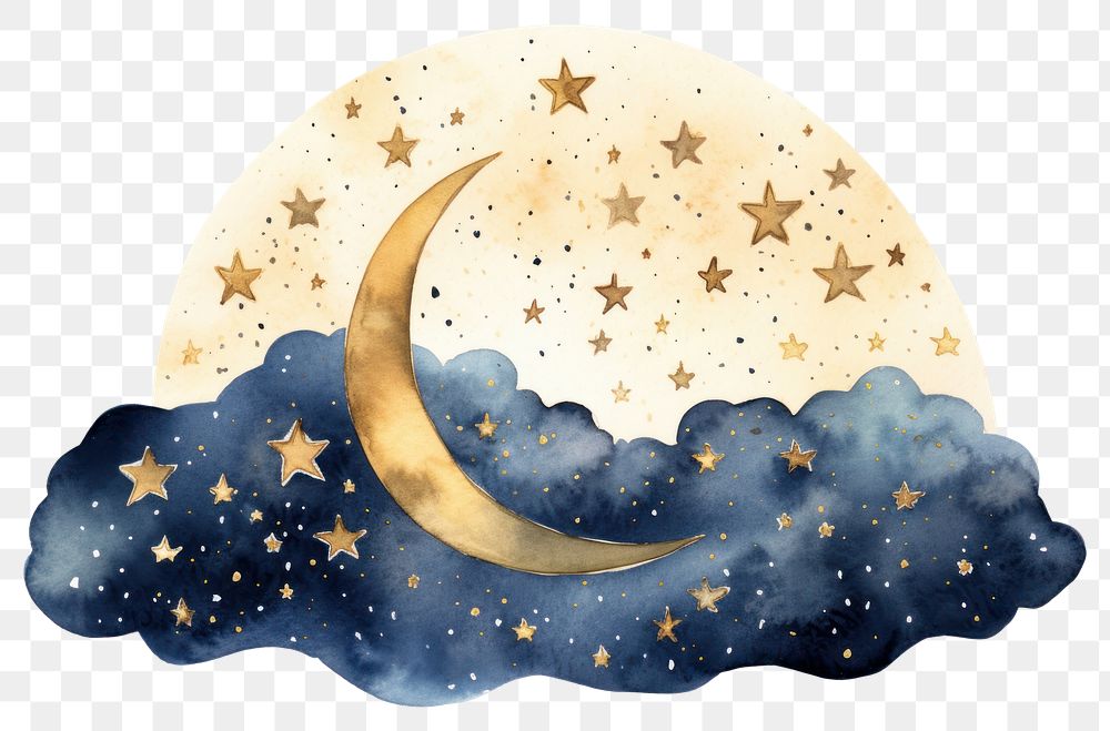 PNG Night sky background moon astronomy star. AI generated Image by rawpixel.