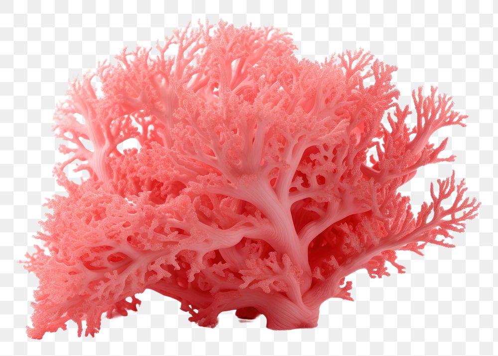 PNG Coral nature white background microbiology. AI generated Image by rawpixel.
