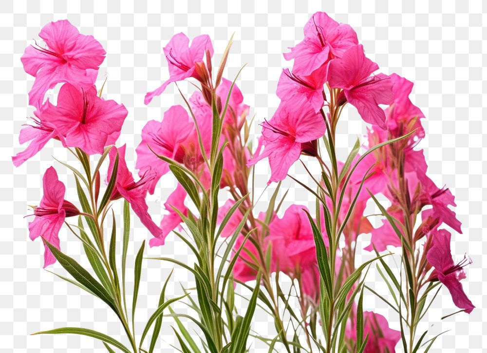 PNG Fireweed flower gladiolus blossom. AI generated Image by rawpixel.