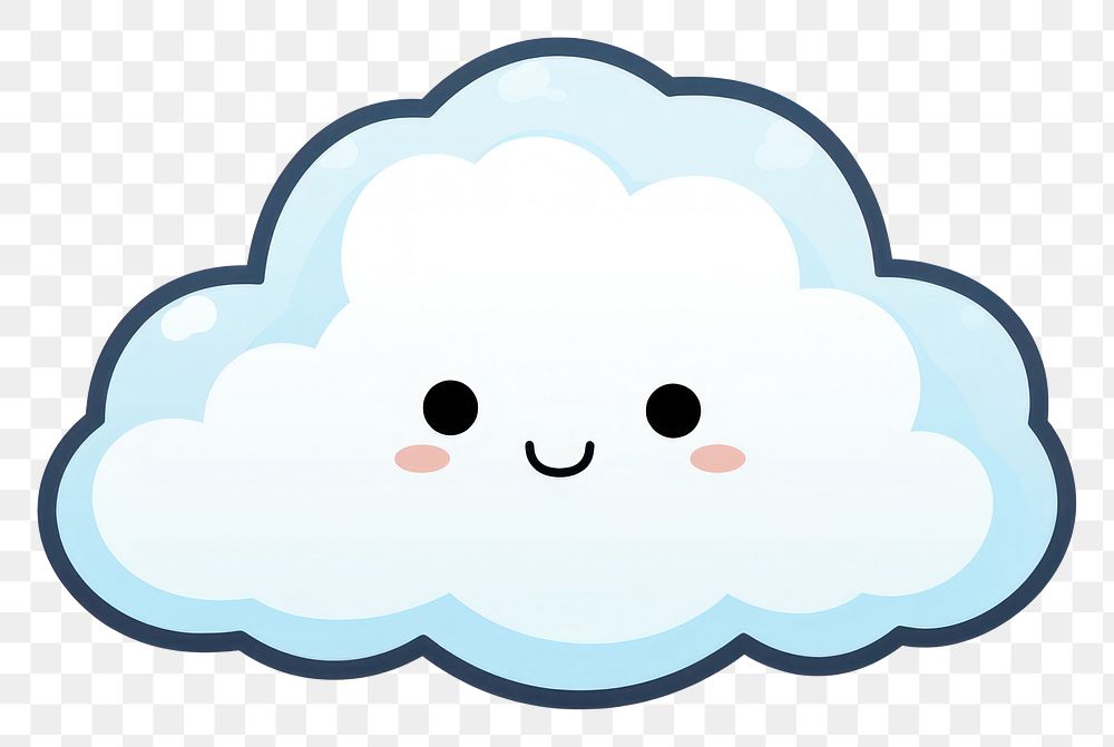 PNG Kawaii cloud sticker outdoors | Premium PNG - rawpixel