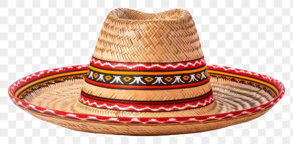 PNG Mexican Sombrero sombrero white background tradition. AI generated Image by rawpixel.