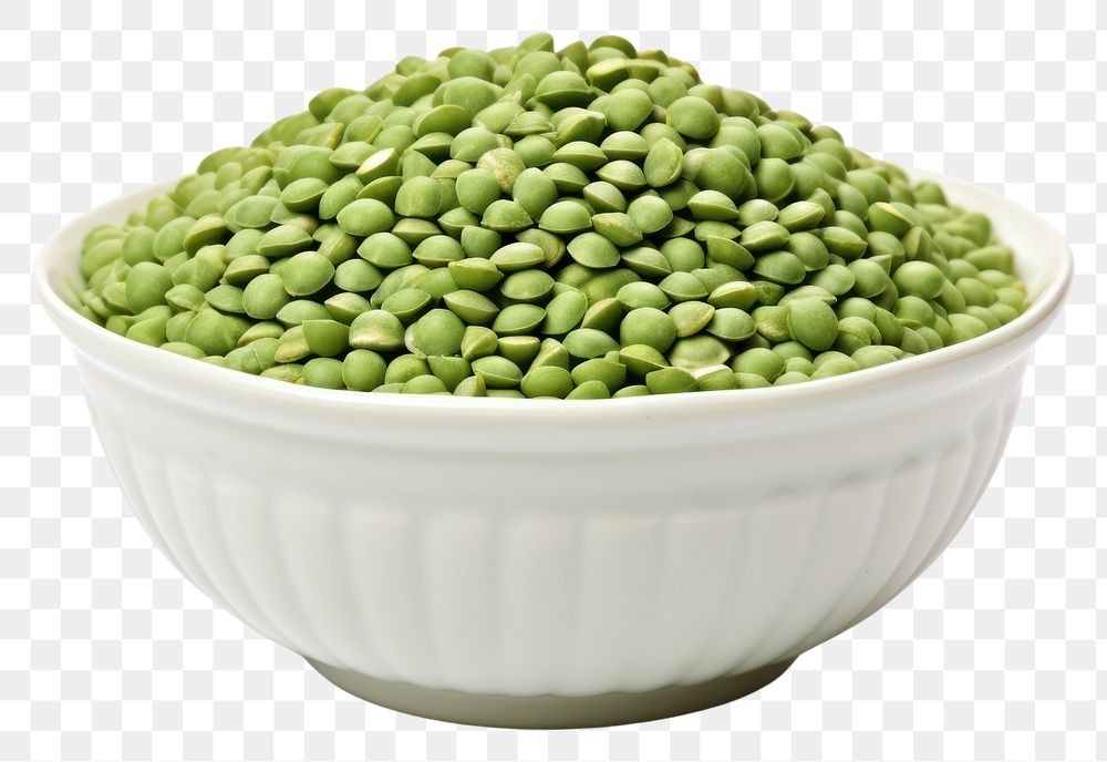 PNG Organic green lentils beans bowl vegetable plant. AI generated Image by rawpixel.