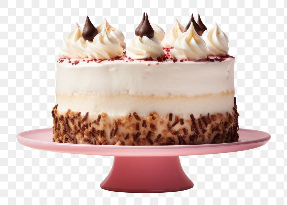 PNG  Cake cake dessert cream food. AI generated Image by rawpixel.