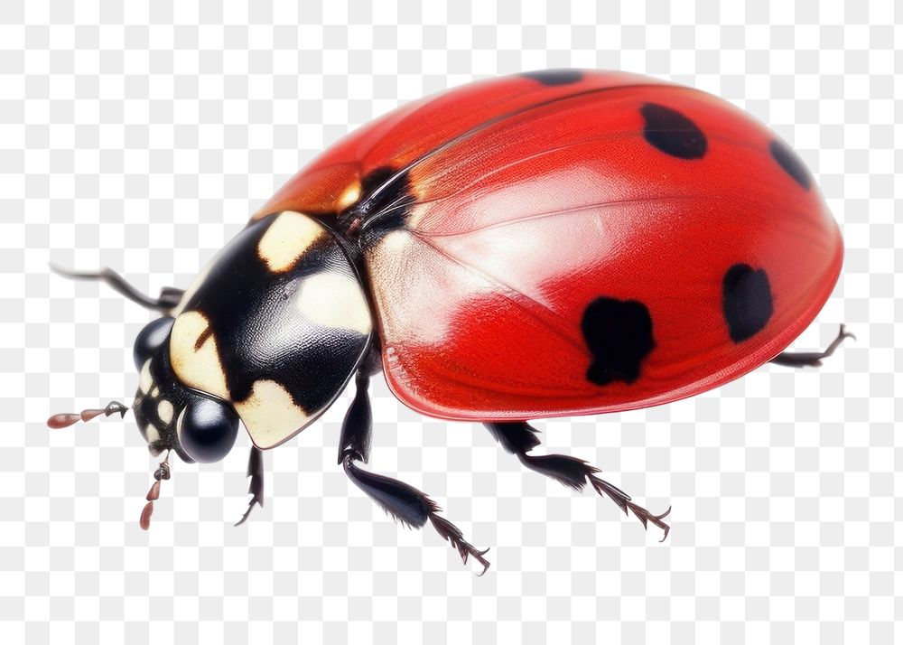 PNG Ladybug animal insect white background. AI generated Image by rawpixel.