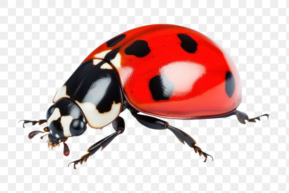 PNG Ladybug animal insect white background. AI generated Image by rawpixel.