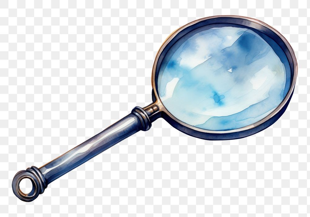 PNG A Magnifying glass magnifying reflection circle. AI generated Image by rawpixel.