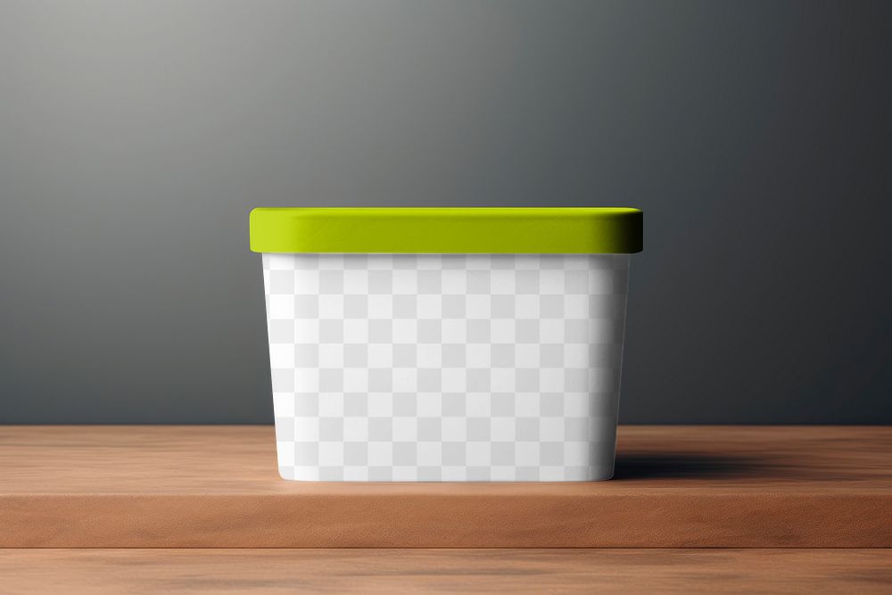 Food container png, transprent mockup