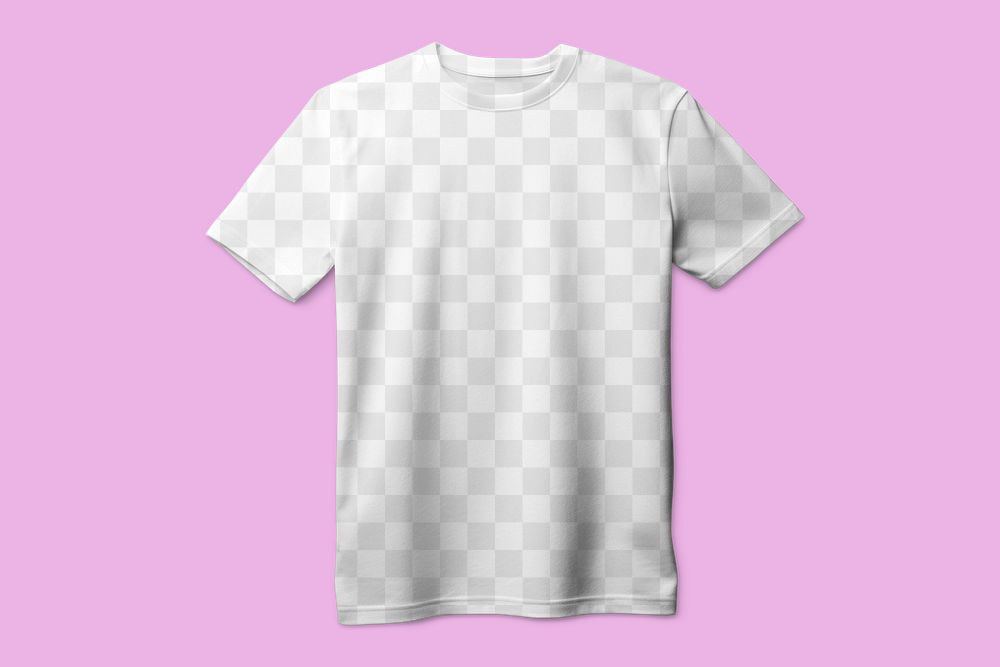 T-shirt png mockup, transparent apparel