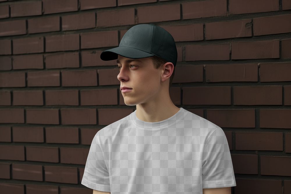 Men's cap png, transparent mockup