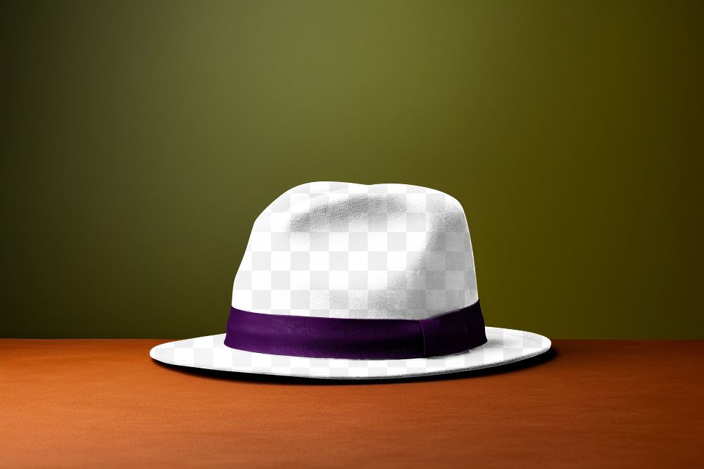 Fedora hat png, transparent mockup
