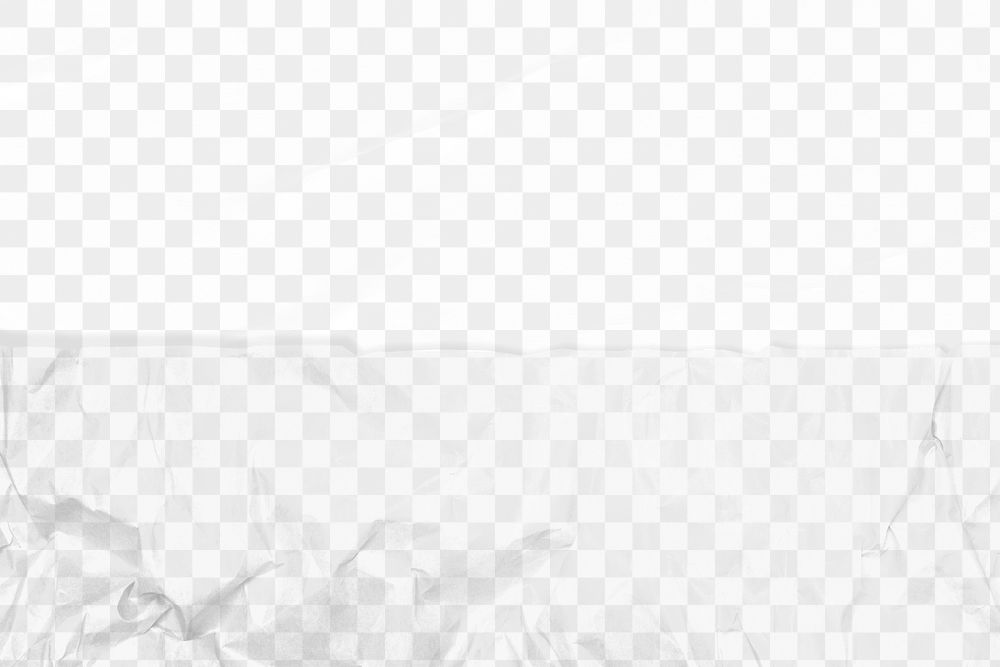 Crumpled paper texture png, transparent background