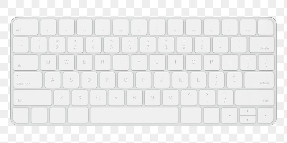 Computer keyboard png, transparent background
