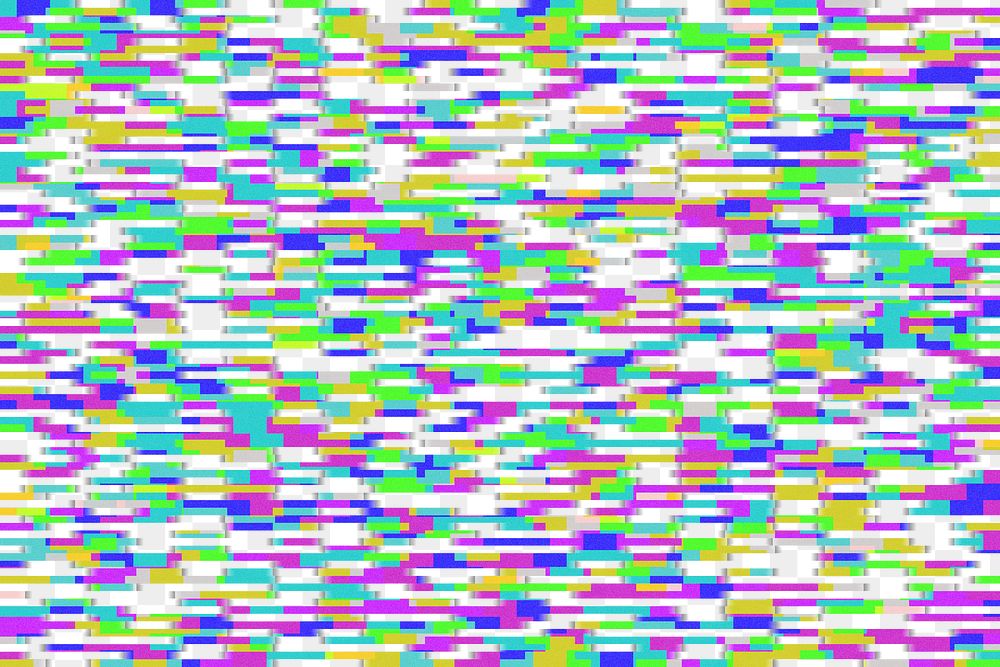 PNG Glitch overlay effect, transparent background